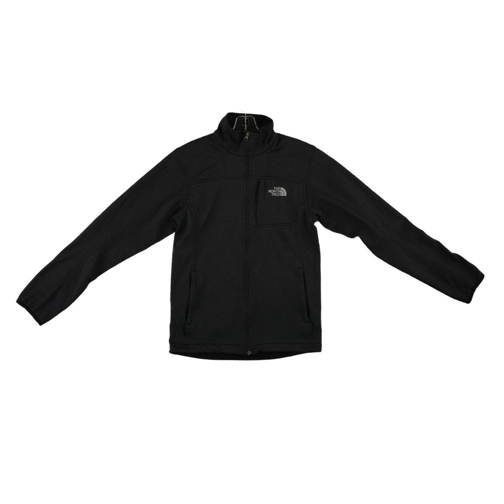 The North Face Softshell Jacket Men's Size Small Black Full Zip Mock Neck Coat
